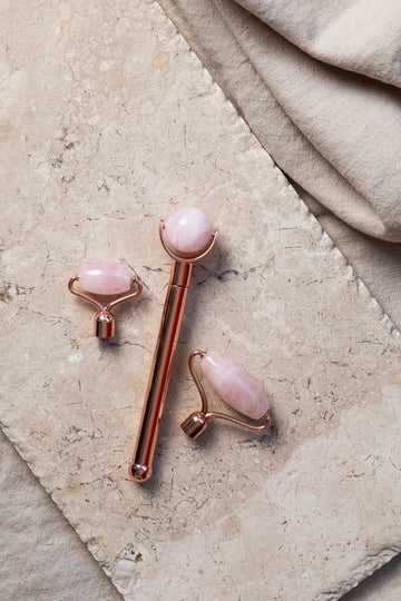 Alta Rose Quartz Glow Up Set Roller with 3 Interchangeable Heads