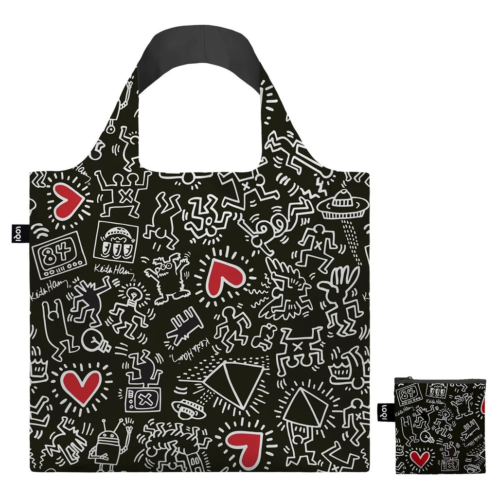Keith Haring Black Pattern - Bag