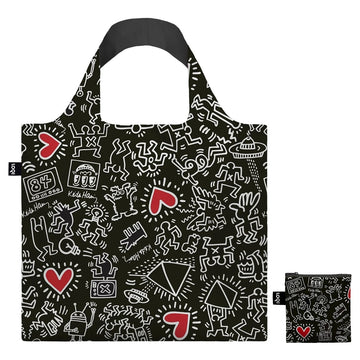 Keith Haring Black Pattern - Bag