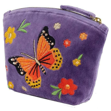 Velvet Mini Pouch - Bonny Butterfly