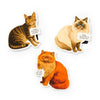 Moody Cats Magnetic Bookmarks