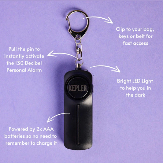 Kepler Personal Alarm Black