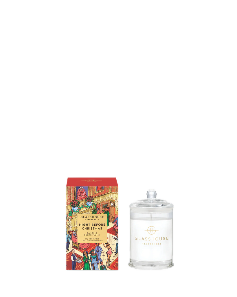Glasshouse Fragrances Night Before Christmas – Dancing Sugar Plums 60g Candle
