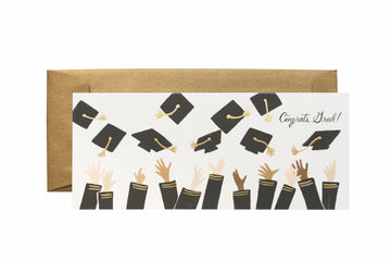 Rifle Paper Co - Single Long Card - Congrats Grad!