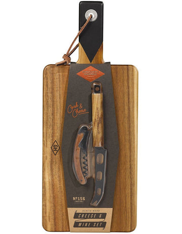 Cheese & Wine Set - Acacia Wood