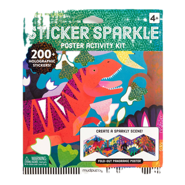 Dinosaur Land Sticker Sparkle Poster Activity Kit