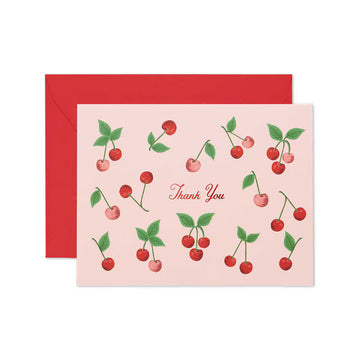 Rifle Paper Co - Single Card - Cherries Thank You