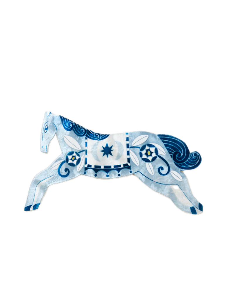 Paloma Wall Art Blue Horse