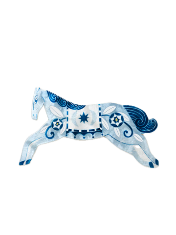 Paloma Wall Art Blue Horse
