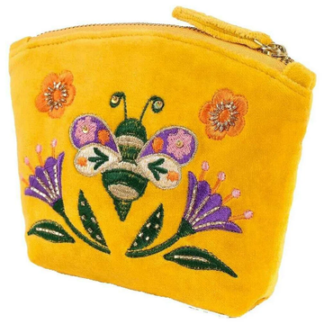 Velvet Mini Pouch - Brilliant Bumblebee
