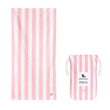 Beach Towel Cabana Light Collection L Malibu Pink
