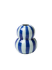 Fonda Vase Tonal Blue Stripe