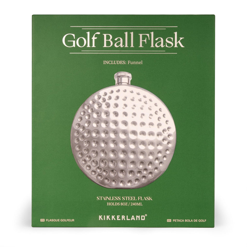 Golf Ball Flask Silver
