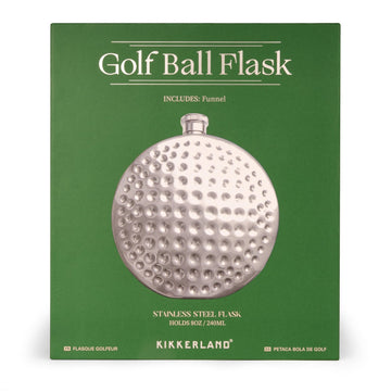 Golf Ball Flask Silver