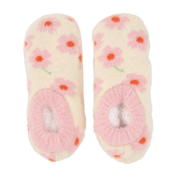 Fuzzy Booties - Meadow Blush Cream