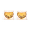 Golf Ball Glasses 2pcs Set Clear