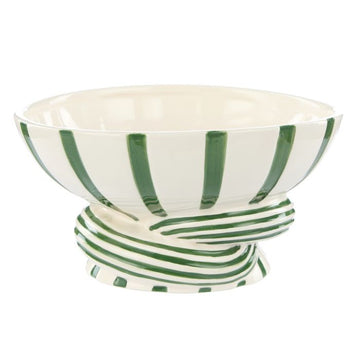 Twist Stripe Bowl Green
