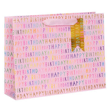 Glick Birthday Script Collection Pink Gift Bag