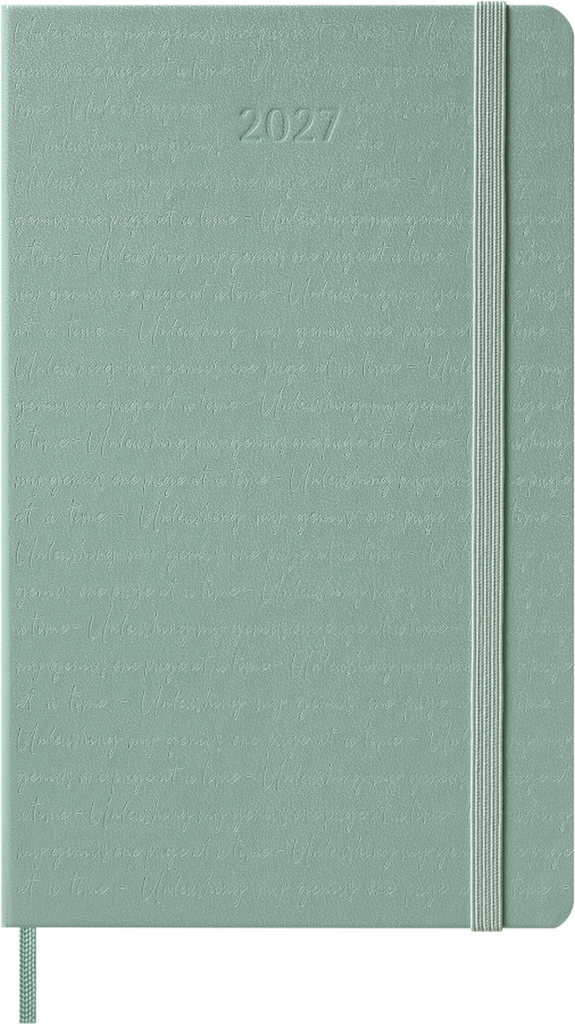 Moleskine - 2027 - 12 Month Weekly Hard Cover Diary - Large - Sage Green
