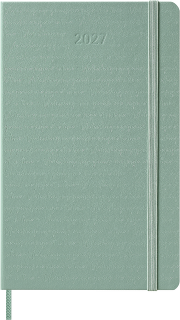 Moleskine - 2027 - 12 Month Weekly Hard Cover Diary - Large - Sage Green