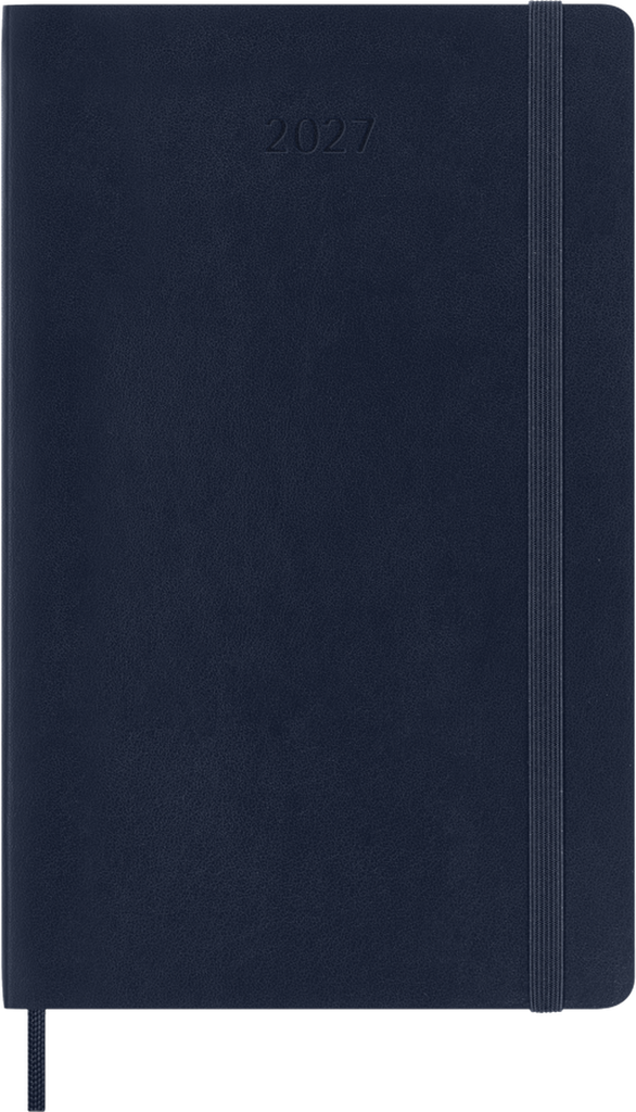 Moleskine - 2027 - 12 Month Daily Soft Cover Diary - Large - Sapphire Blue