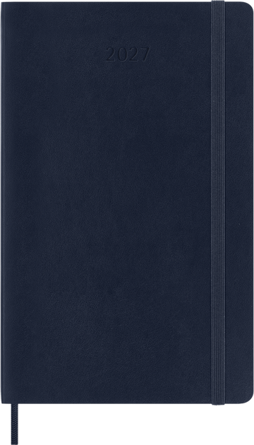 Moleskine - 2027 - 12 Month Daily Soft Cover Diary - Large - Sapphire Blue