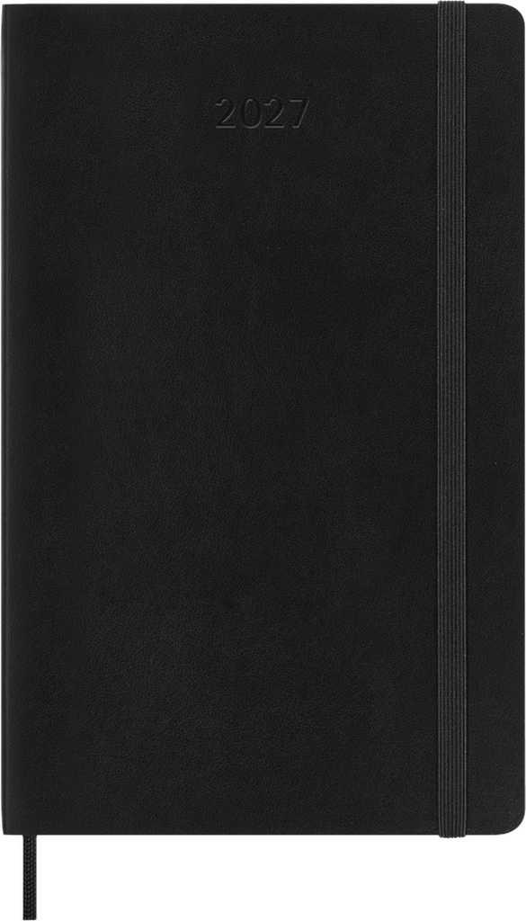Moleskine - 2027 - 12 Month Daily Soft Cover Diary - Large - Black