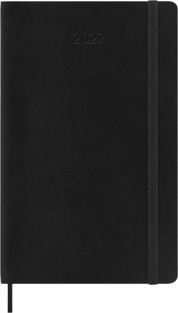 Moleskine - 2027 - 12 Month Daily Soft Cover Diary - Large - Black