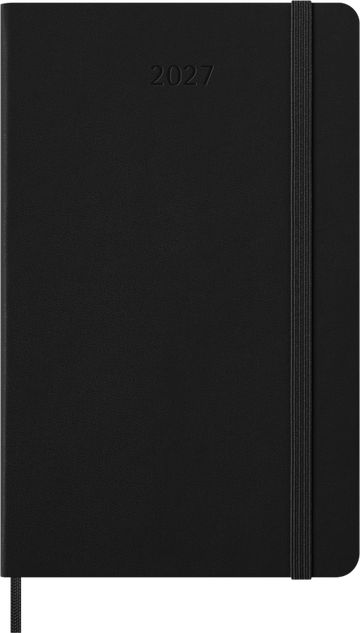 Moleskine - 2027 - 12 Month Weekly Hard Cover Diary - Large - Black