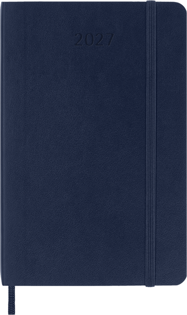 Moleskine - 2027 - 12 Month Weekly Notebook Soft Cover Diary - Pocket - Sapphire Blue