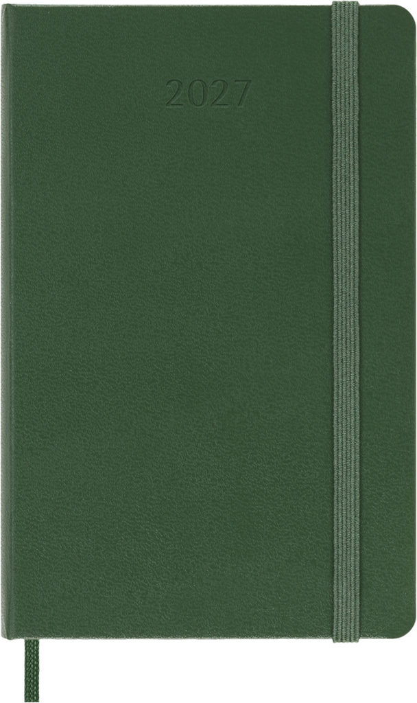 Moleskine - 2027 - 12 Month Weekly Notebook Hard Cover Diary - Pocket - Myrtle Green