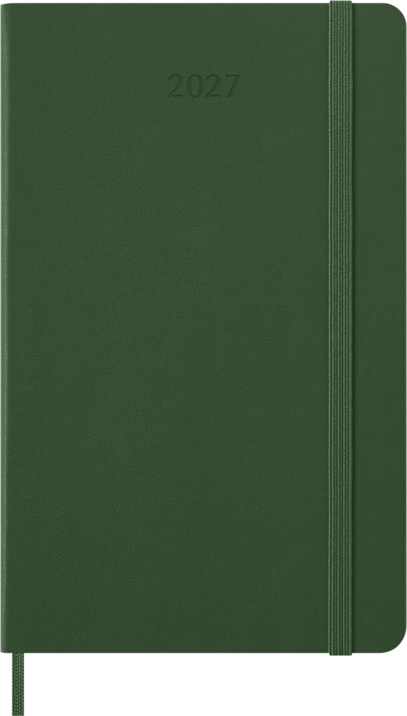 Moleskine - 2027 - 12 Month Daily Notebook Hard Cover Diary - Large - Myrtle Green