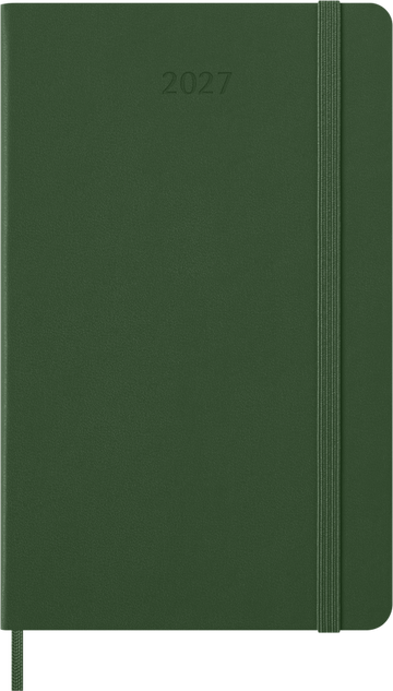 Moleskine - 2027 - 12 Month Daily Notebook Hard Cover Diary - Large - Myrtle Green