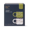 The Simon Set Of 2 Espresso Cups - Cream + Olive