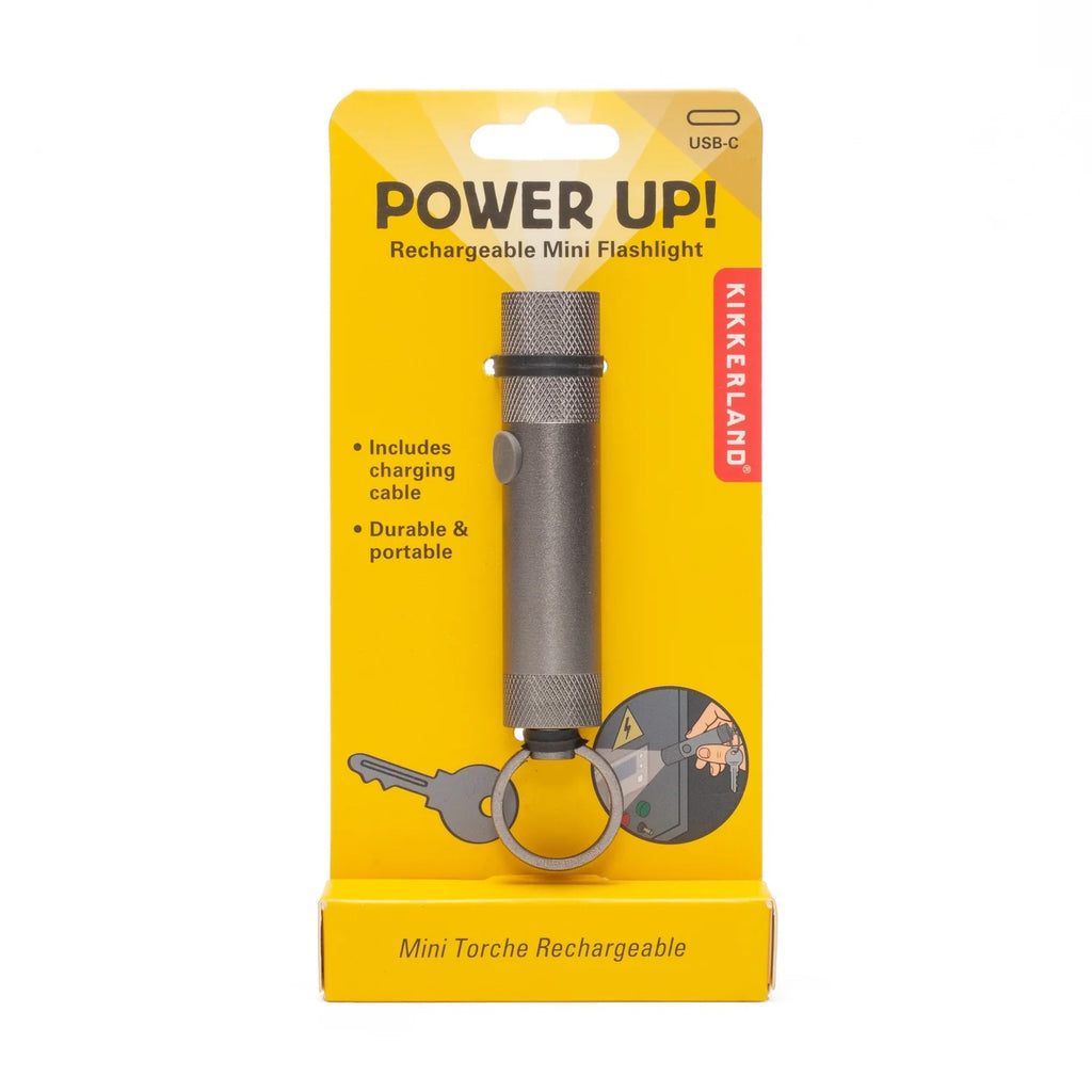Rechargeable Mini Flashlight Silver