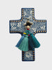 Garden Party wild Blue flower Cross