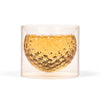 Golf Ball Glasses 2pcs Set Clear