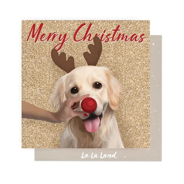 Greeting Card Golden Christmas