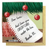 Greeting Card Santa's List