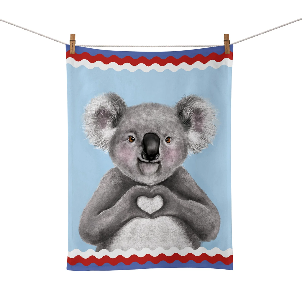 Tea Towel I Heart Koala