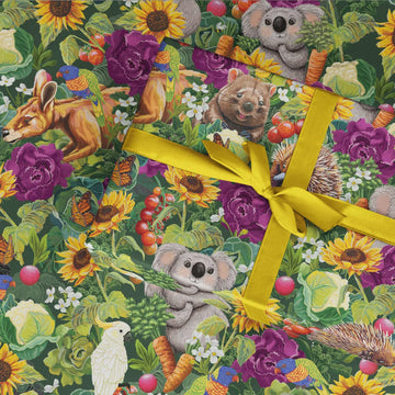 Flat Wrapping Paper Garden Giggles