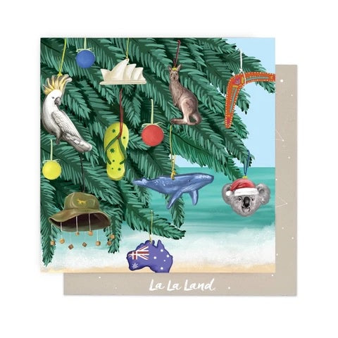 Greeting Card Aussie Christmas Tree