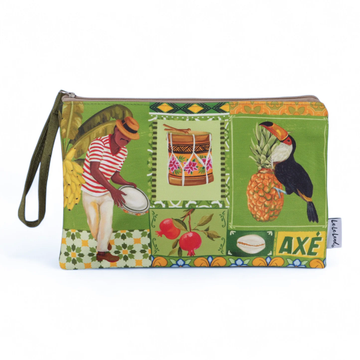 Clutch Purse Brazilian Summer Grid