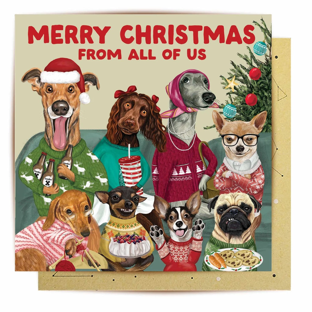 Greeting Card Family Portrait Xmas