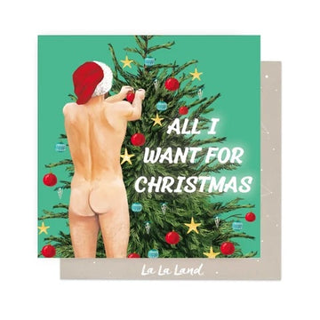Greeting Card Naked Christmas