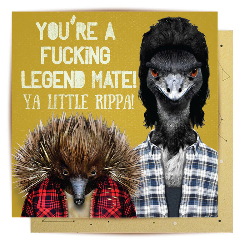 Greeting Card - Fucking Legend