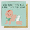 Greeting Card Cute Little Human Boy