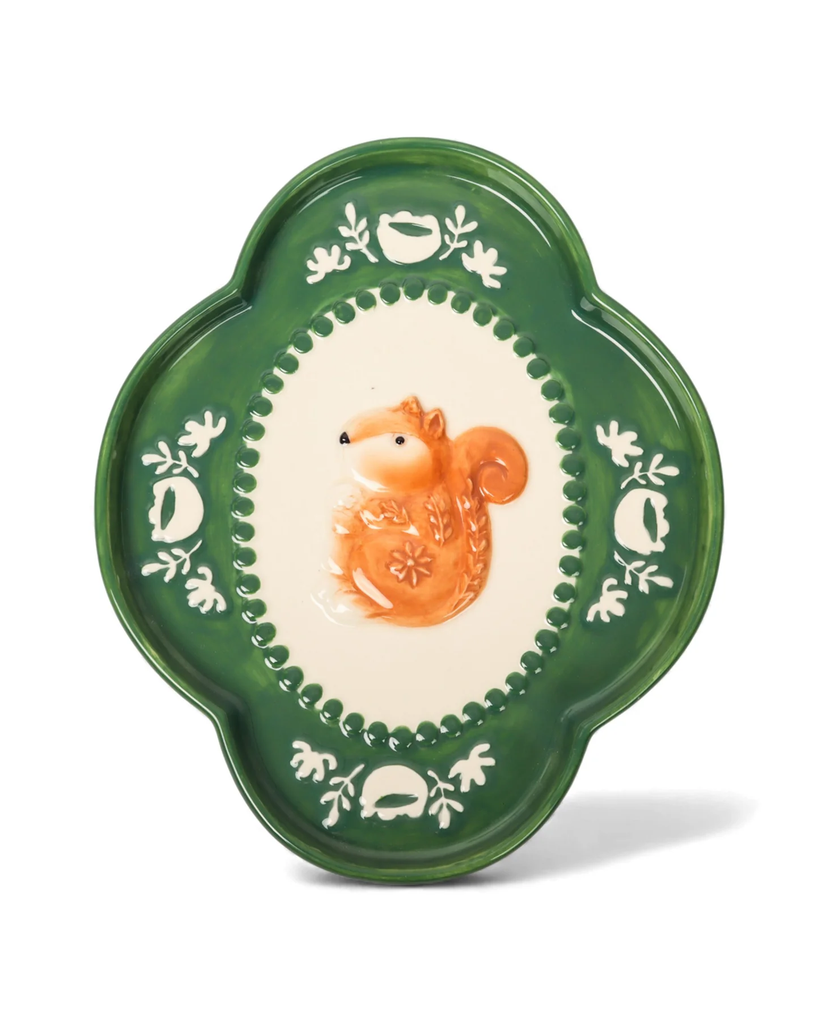 Retro Folk Stoneware Nutty Dish