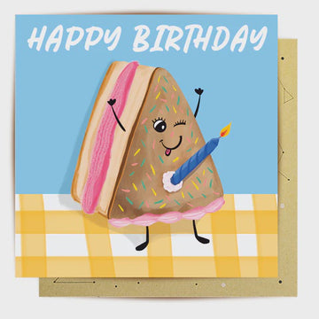 Excited Cake Card