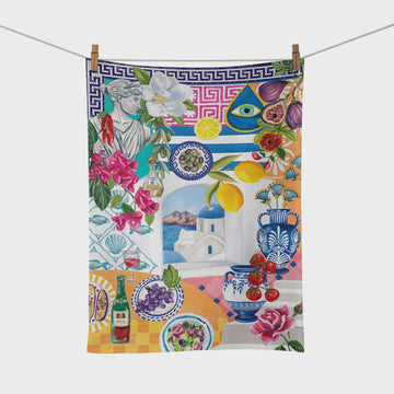 Tea Towel Mediterranean Summer